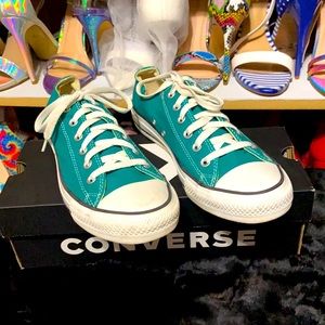 Teal Green CONVERSE All Stars Size 10